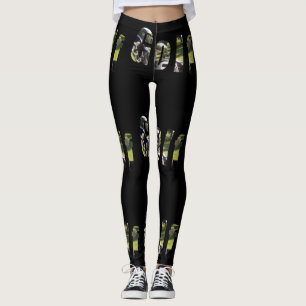 Leggings Logo Dimensional Golf, Damas Piernas Negras.