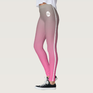 Leggings Logotipo de negocio del Personalizado de degradado
