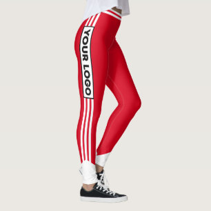 Leggings Logotipo deportivo del equipo animador Red White S