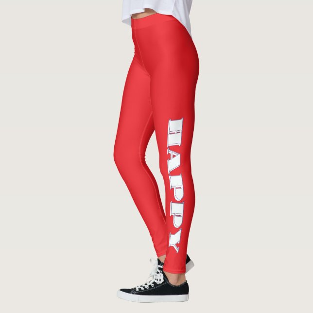 Leggings Logotipo rojo de HAPPY (Izquierda)