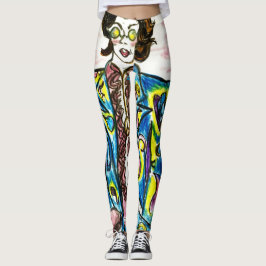 Leggings Logotipos en blanco" Leyendas