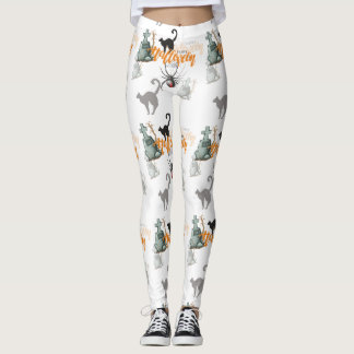 Leggings Logroso patrón de Halloween Seamless