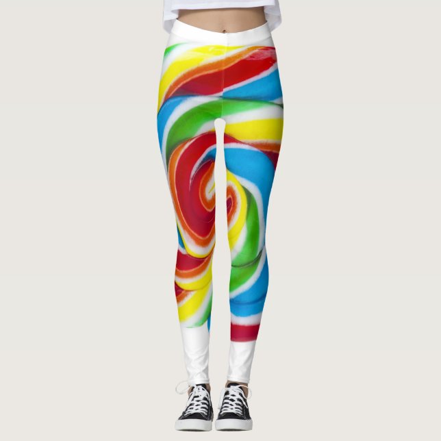 Leggings Lollipop Rainbow Swirl (Anverso)