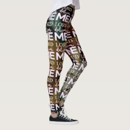Leggings Lord Deliver Me - Floral