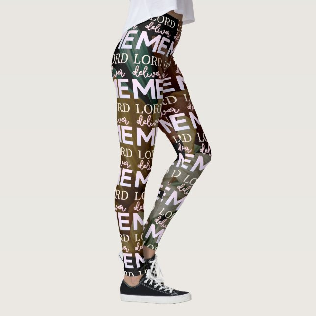 Leggings Lord Deliver Me - Floral (Derecha)