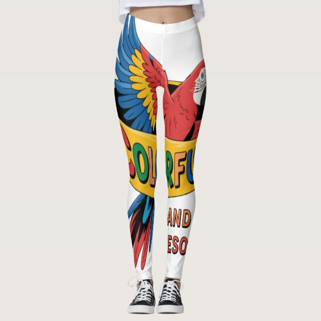 Leggings Loro colorido (Anverso)