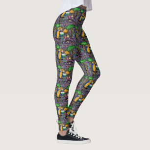 Leggings Loro de fiesta en la playa