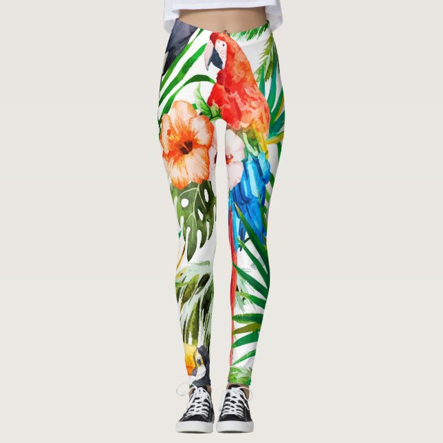 Leggings Loro tropical (Anverso)