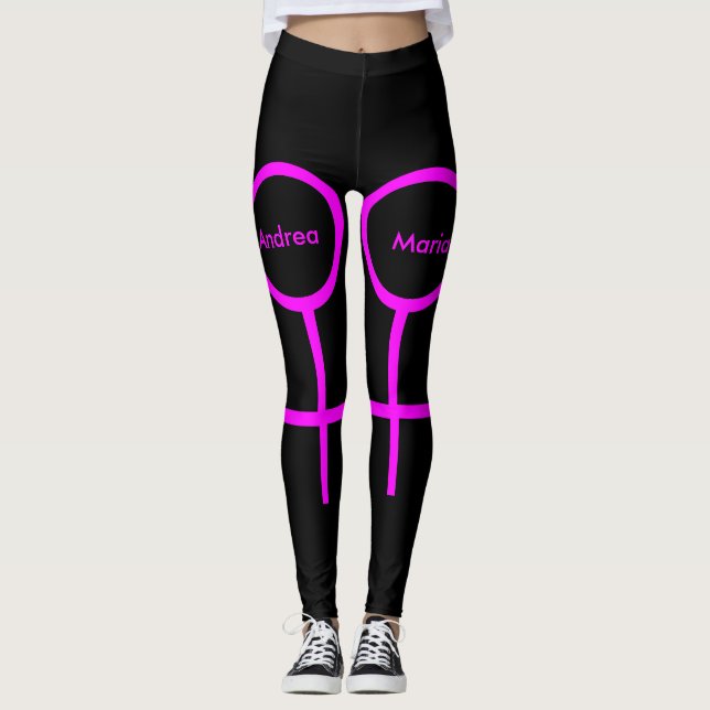 Leggings Los amantes de las lecturas personalizadas (Anverso)