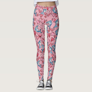 Leggings Los amantes de los tiburones adoran a los tiburone