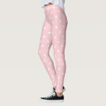 Leggings Los círculos blancos rosados de Rubor puntos de la<br><div class="desc">Los Círculos Blancos Rosados De Rubor Modernos Dan Un Vistazo Elegante A Las Plantillas.</div>