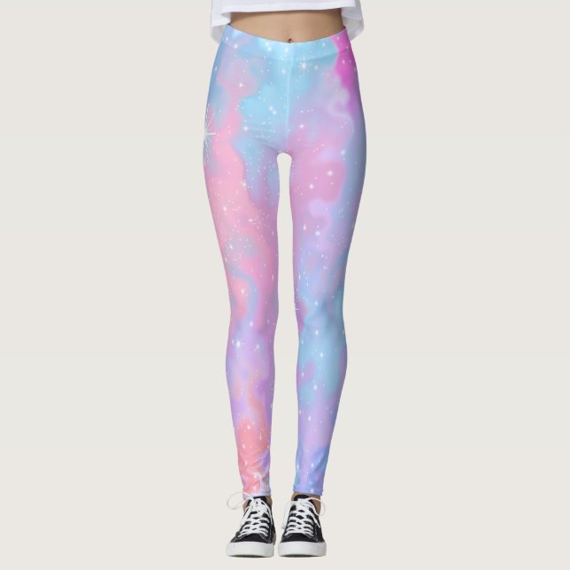 Leggings Los colores en colores pastel Kawaii chispean (Anverso)