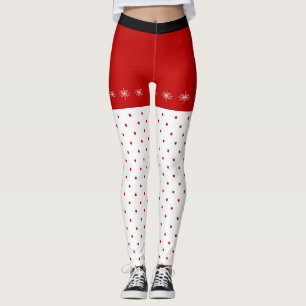 Leggings Los copos de nieve y la polka con puntos Navidades
