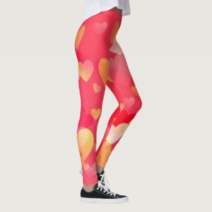Leggings ¡Los corazones grandes se imprimen! PANTALLAS DE Y