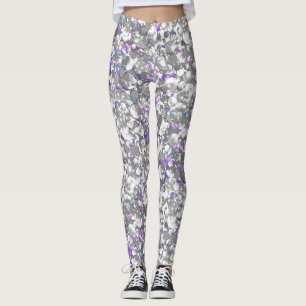 Leggings Los destellos purpurinas sin foco secuelas shimmer
