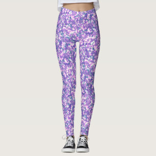 Leggings Los destellos purpurinas sin foco secuelas shimmer