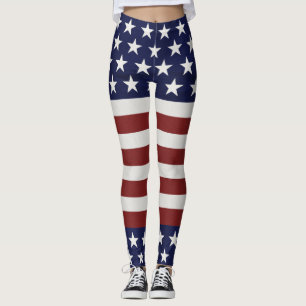 Leggings Los E.E.U.U. bandera americana personalizado