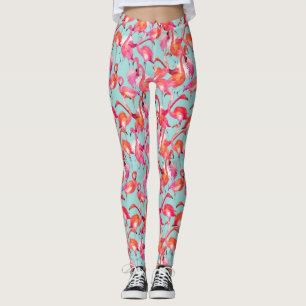 Leggings Los flamencos de la acuarela recolectaron 2