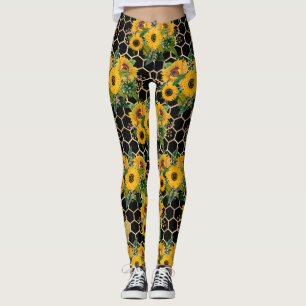Leggings Los girasoles se vuelven naturalmente hacia la luz