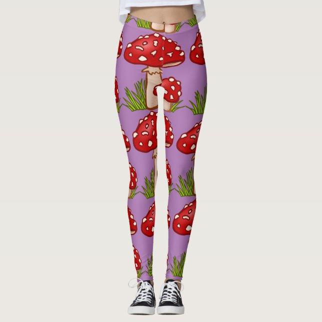 Leggings Los hongos rojos de Amanita Thunder_Cove (Anverso)