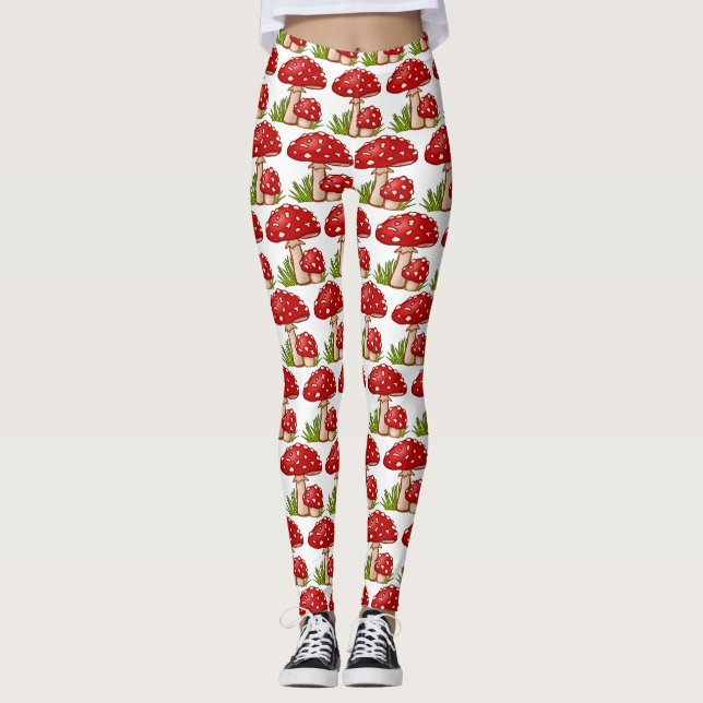 Leggings Los hongos rojos de Amanita Thunder_Cove (Anverso)