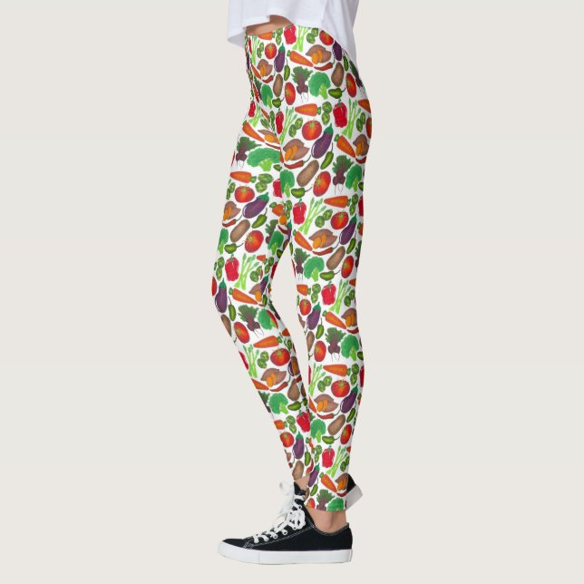 Leggings Los huertos vegetales producen verduras de Greenma (Izquierda)