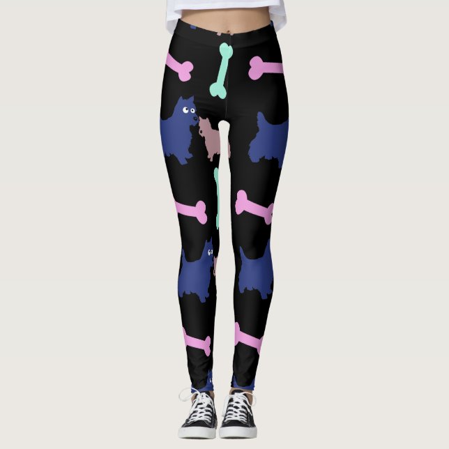 Leggings Los huesos más terribles escogen las piernas de co (Anverso)