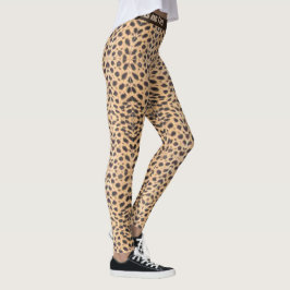 Leggings Los lugares de chita personalizan el texto en vivo
