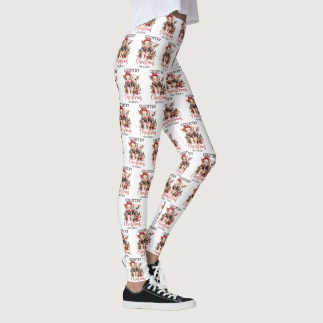 Leggings Los Navidades de los países rusos quieren un cerdo (Derecha)