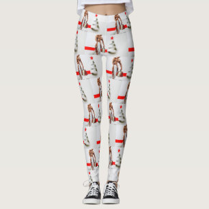 Leggings Los Navidades de SlipperyJoe compran papel blanco 