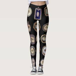 Leggings Los ojos del amante inspirado Victorian, arte