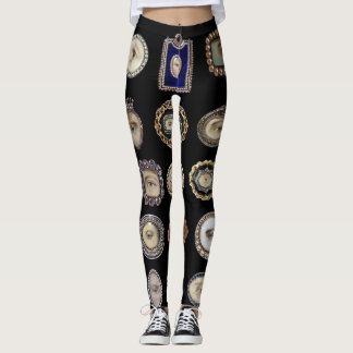 Leggings Los ojos del amante inspirado Victorian, arte
