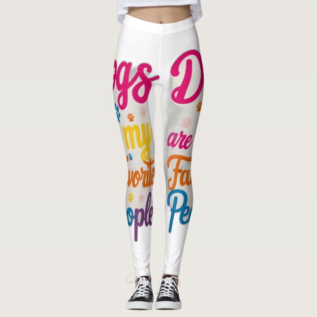 Leggings Los perros son mi gente favorita (Anverso)