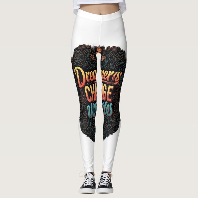 Leggings "Los soñadores cambian mundos". (Anverso)