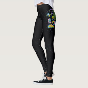 Leggings ¡Los titanes adolescentes van! gráfico Gnarly de