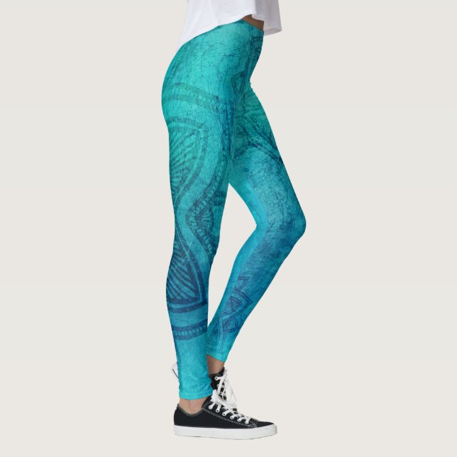 Leggings Loto texturizado azul (Derecha)