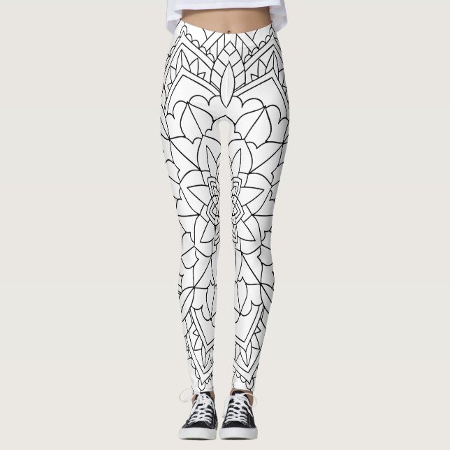 Leggings Lotus Flower Mandala (Anverso)