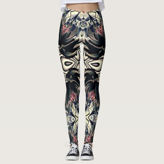 Leggings Lotus negro (Anverso)