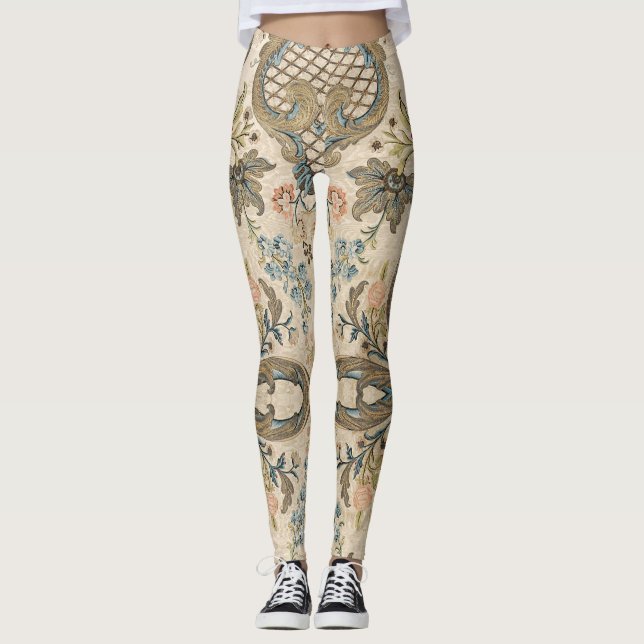 Leggings Louis XV Leggencias Florales (Anverso)