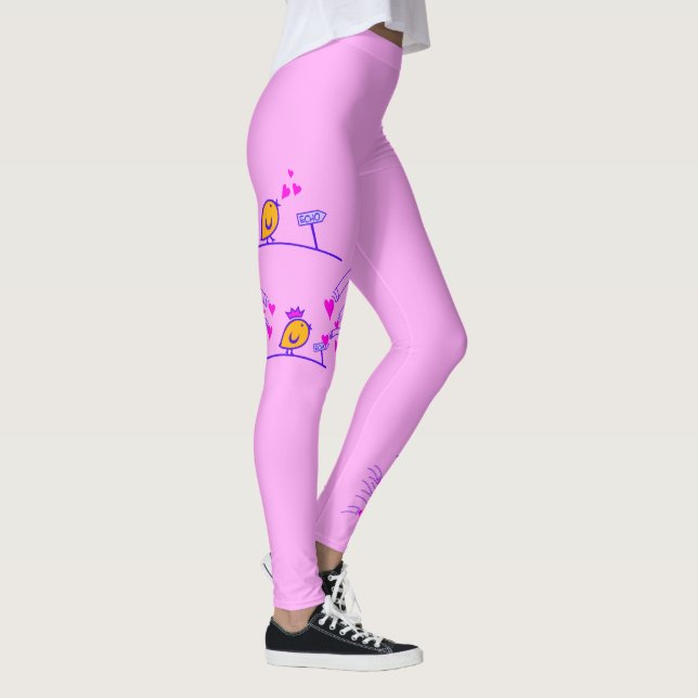 Leggings LOVE ECHO - Comic Birds Tweetlercools 3 (Derecha)