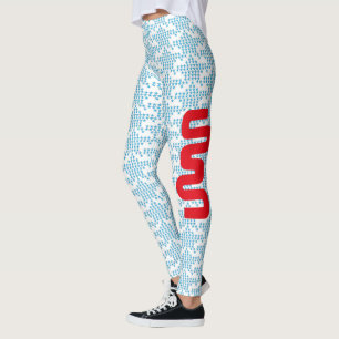 LEGGINGS LOVE EXPERIMENTAL USA FLAG STARS BY MASANSER