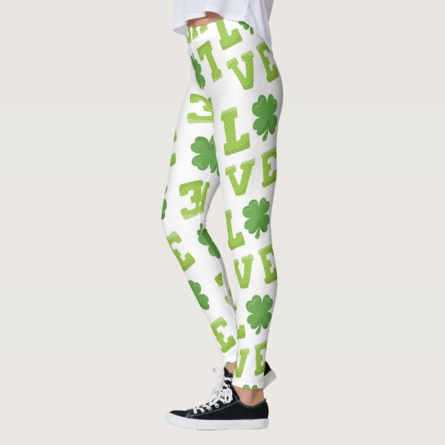 Leggings Love St Patrick's Day Clover (Izquierda)