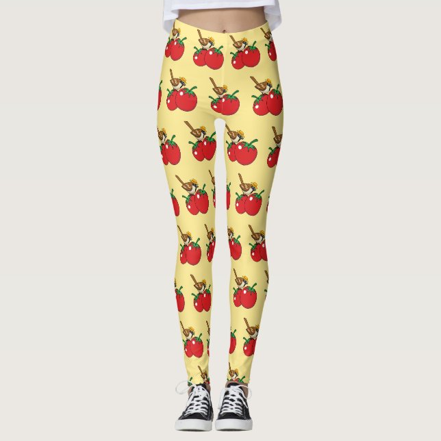 Leggings Lover Sparrow Orgánico come tomate rojo (Anverso)
