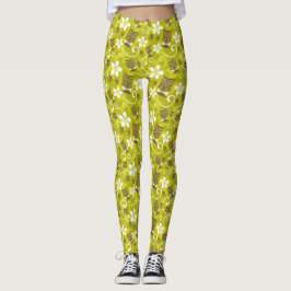LEGGINGS LUAU TIKI PATTERN