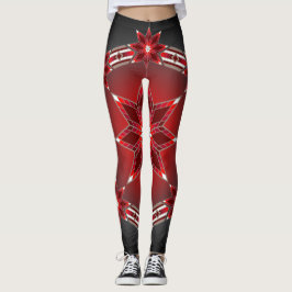 Leggings Lucero del alba (rojos)