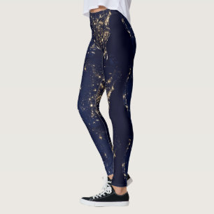 Leggings Luces de Nasa desde el Espacio EE. UU.