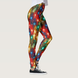 Leggings Luces de navidad brillantes
