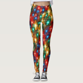 Leggings Luces de navidad brillantes