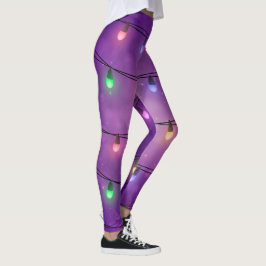 Leggings Luces de navidad coloridas
