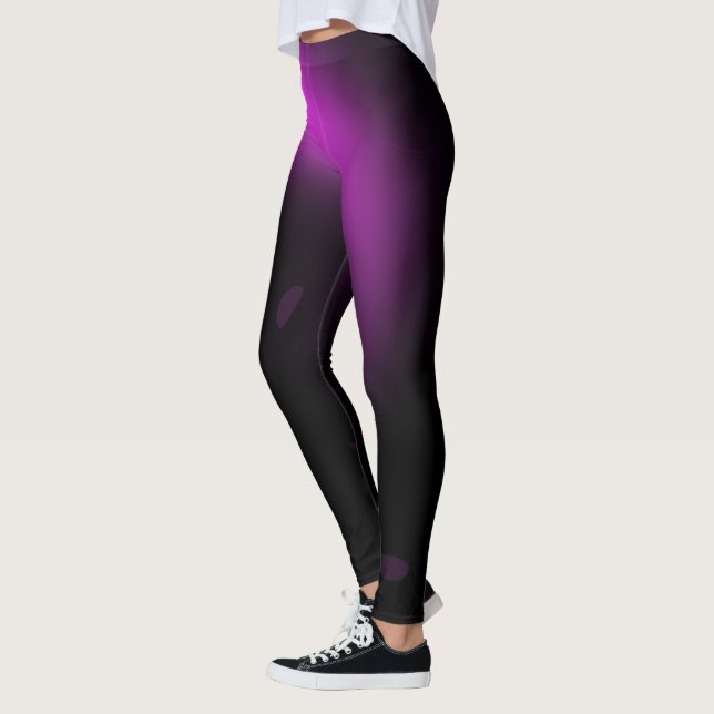 Leggings Luces de torrente morado de sol (Izquierda)